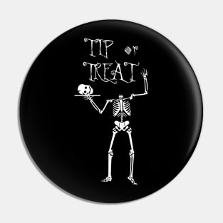 Halloween Skeleton Bartender Pin