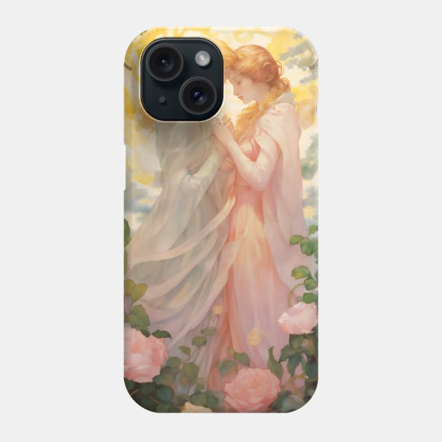 tarot deck for lesbian women in love, pastel watercolor Phone Case by Jane-Mathieu