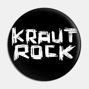 Hand Lettering Typeface Krautrock Music Pin