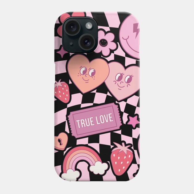 True Love Kiss Me Couple Matching Valentines Day Phone Case by Pop Cult Store