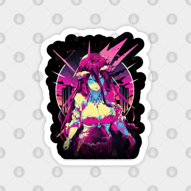 Undead Unleashed Dive into Overlords World with Our Designs Magnet by A Cyborg Fairy