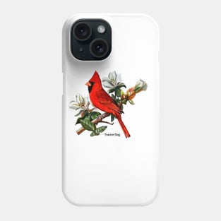 Cardinal Perch Red Bird Phone Case