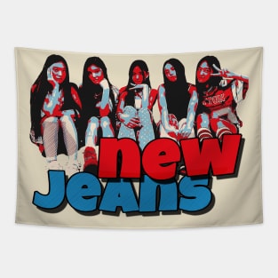 New Girlband Newjeans - Kpop Cute Girl Band Tapestry