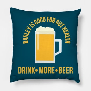 Drink More Beer (version 2) Pillow