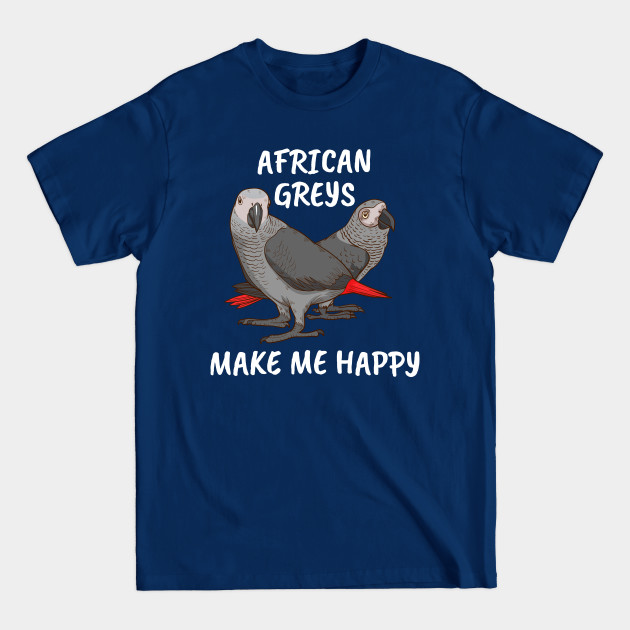 Discover African Grey Bird Gift Women Parrot Pet African Grey - African Grey Parrot Design - T-Shirt