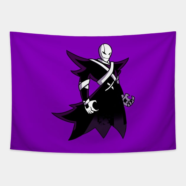 X-Gaster Fnf version Underverse character Tapestry by Abrek Art