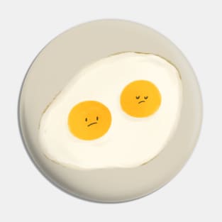 Kawaii double egg yolks fried egg 🍳 Pin