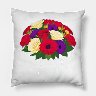 Lovely little pitcher of flowers Pillow