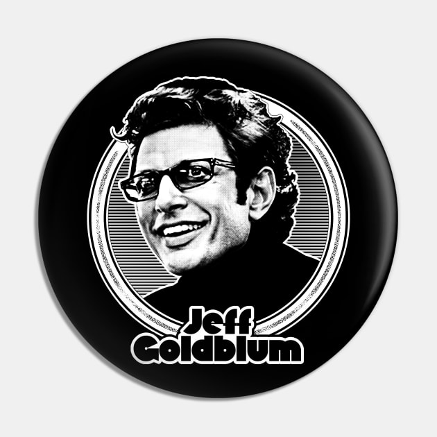 Jeff Goldblum // Retro Styled Fan Design Pin by DankFutura