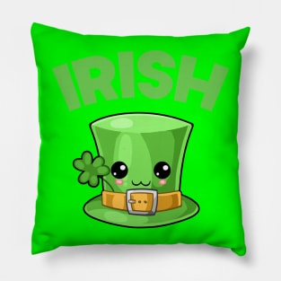 St Patricks Day Irish Kawaii Cute Hat Pillow