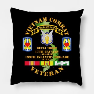 Vietnam Combat Veteran w D Troop - 17th Cav - 199th Inf Bde W SVC Pillow