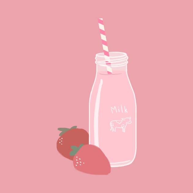 Strawberry Milk by littlemoondance