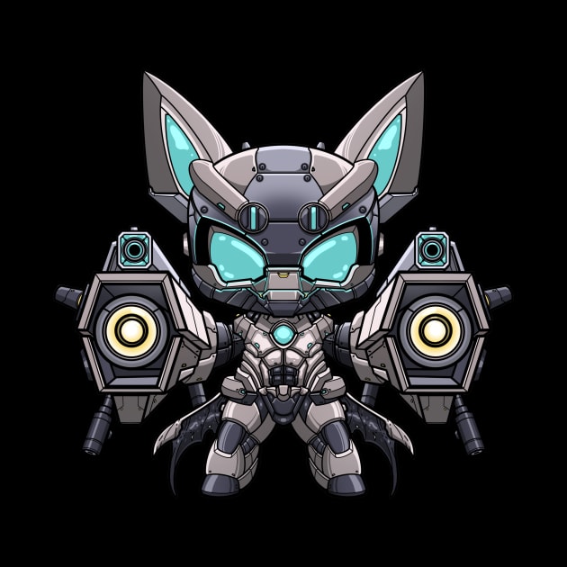 Robotic Defender - Batman Chibi by eleazarion