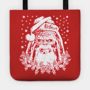 Bigfoot Santa Claus Tote