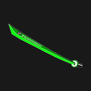 Katana with Blank Text, v. Code Green Lime T-Shirt