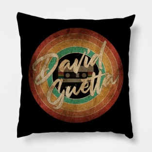 David Guetta Vintage Circle Art Pillow