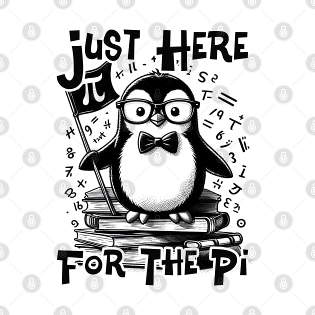 Just Here For The Pi Happy pingouin Math Teacher boys girls by click2print