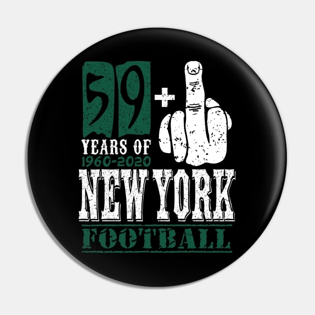 New York Pro Football - Funny 60 Years Finger Pin by FFFM