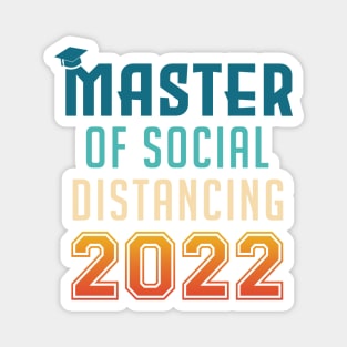 Master of Social Distancing Graduation Magnet