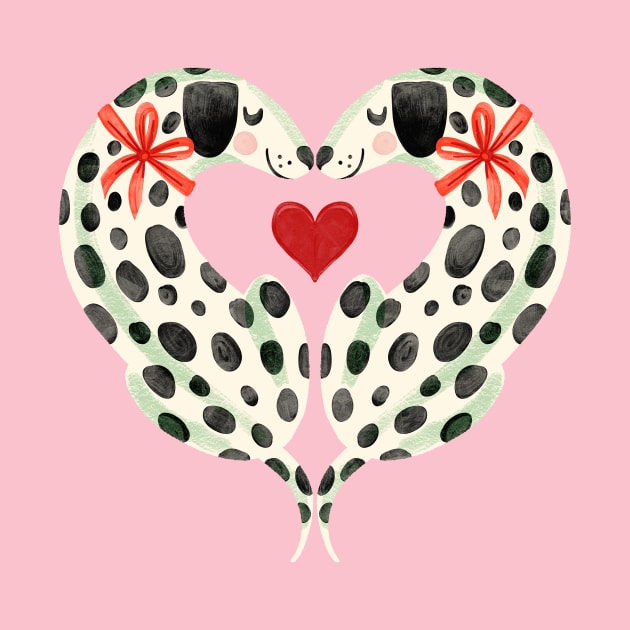 Dalmatians in Love by Rebelform