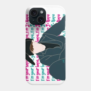 Jhope bts silhouette design Phone Case