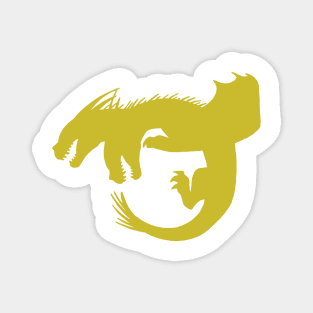 King Ghidorah Dragon Logo Magnet