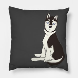 Dark Husky Pillow