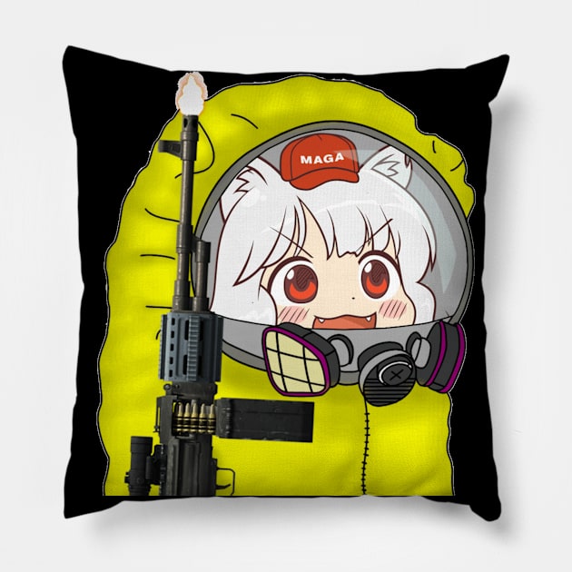 MAGA Hazmat Warrior Pillow by HydroElite