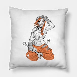 Mechanic pin-up Pillow