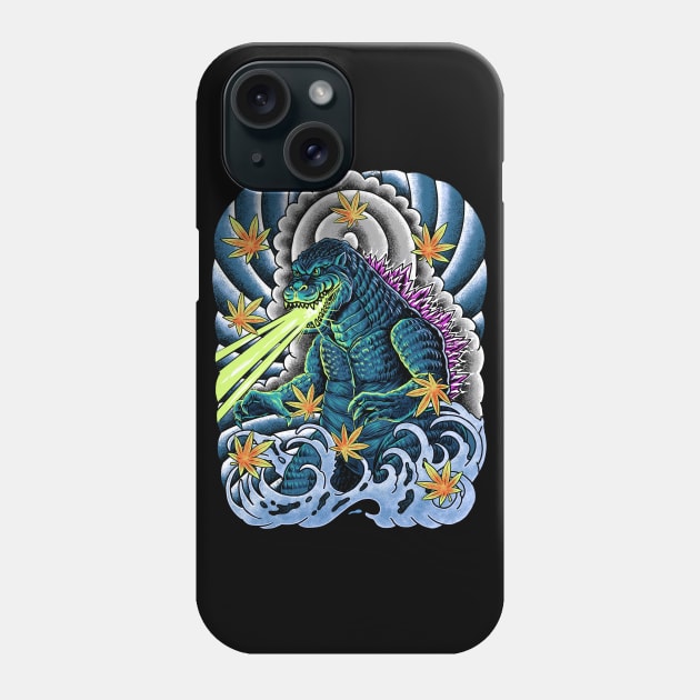 king of monster japanese tattoo Phone Case by polkadothero