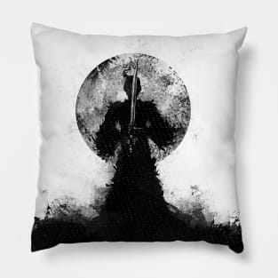 Black samurai Pillow