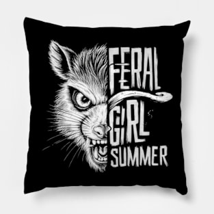 Feral-Girl-summer Pillow