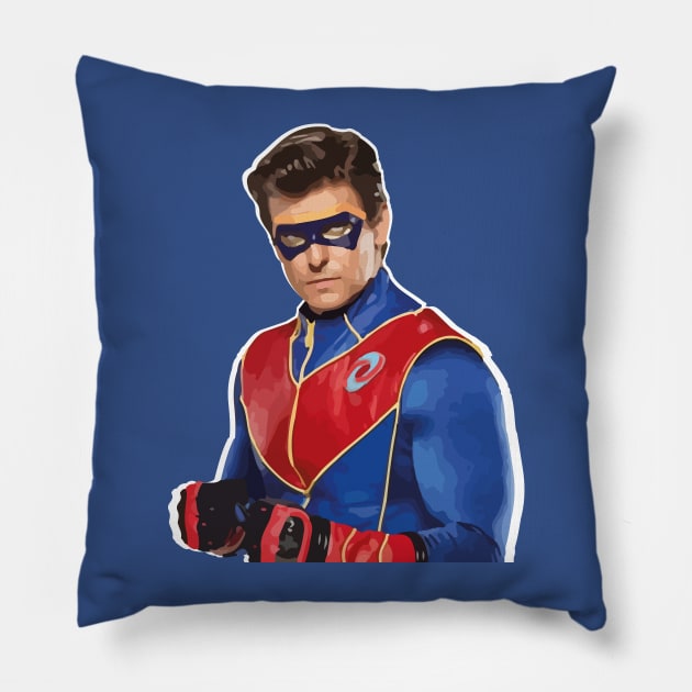 Captain Man Vintage Pillow by Linneke