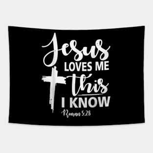 Christian Gift Jesus Love Me This I Know Tapestry