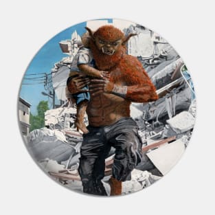 Bugbear Hero Rescuing Child Fantastic Arts Pin