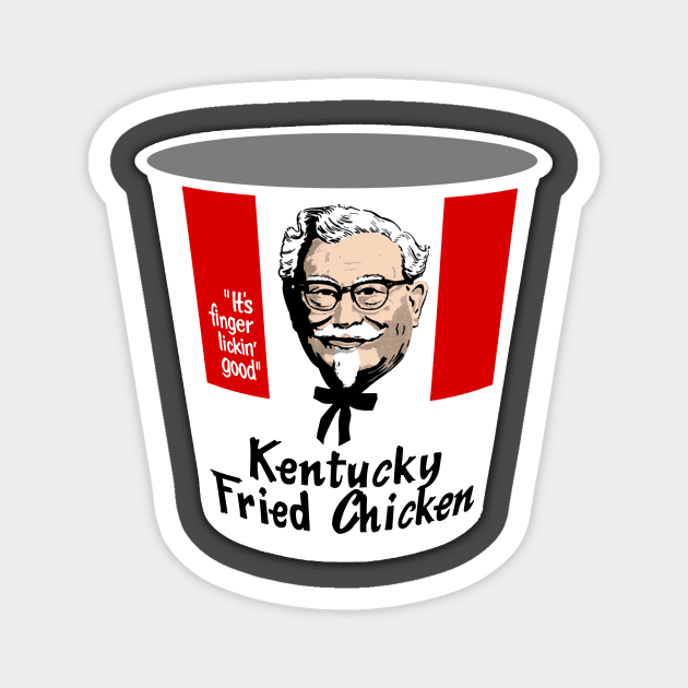 KFC Bucket Magnet by BigOrangeShirtShop