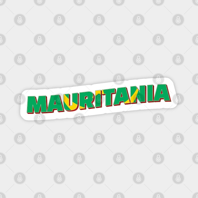 Mauritania Vintage style retro souvenir Magnet by DesignerPropo