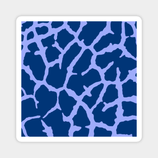 Blue Giraffe Print Magnet