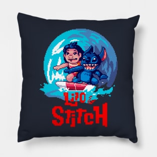 8 bit heroes Pillow