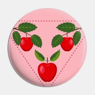 Apple Trio Pin