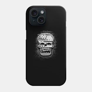 Binary Skull Face Phone Case