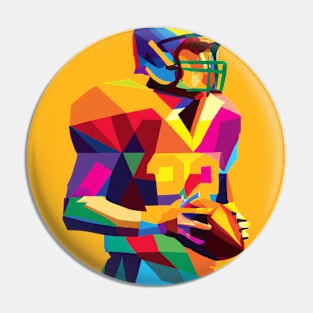 American Football Player Quarterback WPAP Pin