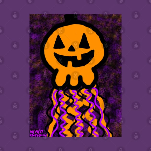 kawaii halloween jellyfish by cheygrl1996