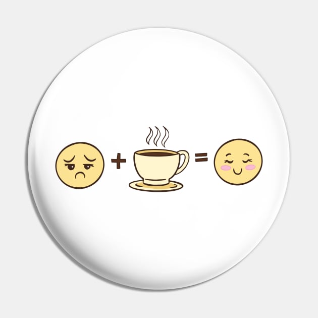 Funny Coffee Lover Pin by PlimPlom