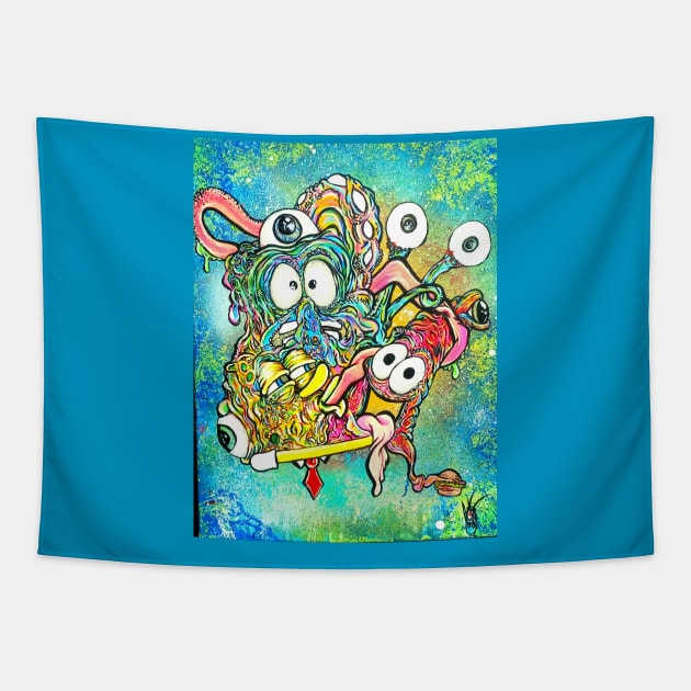 Spongebob trip pants Spongebob Tapestry TeePublic