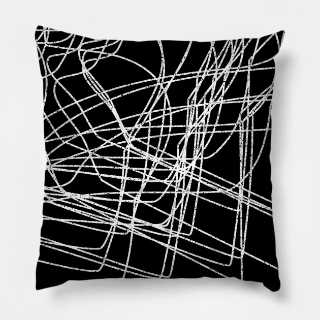 Disorder / Minimalist Graphic Design Artwork Pillow by saudade