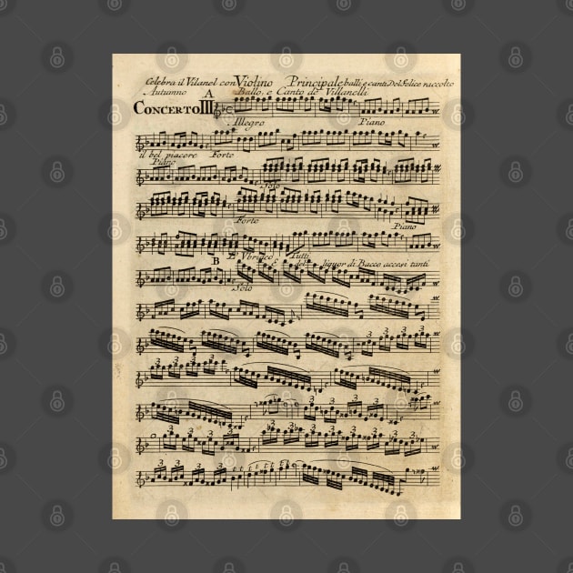 Vivaldi | Autumn | Original handwritten score by Antonio Vivaldi | The four Seasons by Musical design