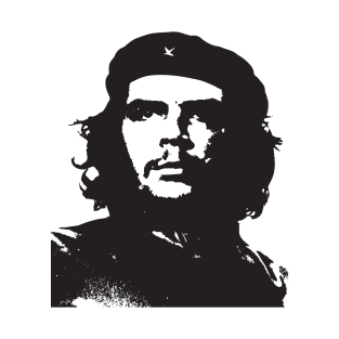 Che Guevara: Ernesto Che Guevara Black Vector Design T-Shirt