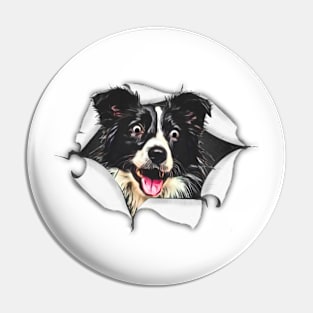 Break Out Border Collie Pin