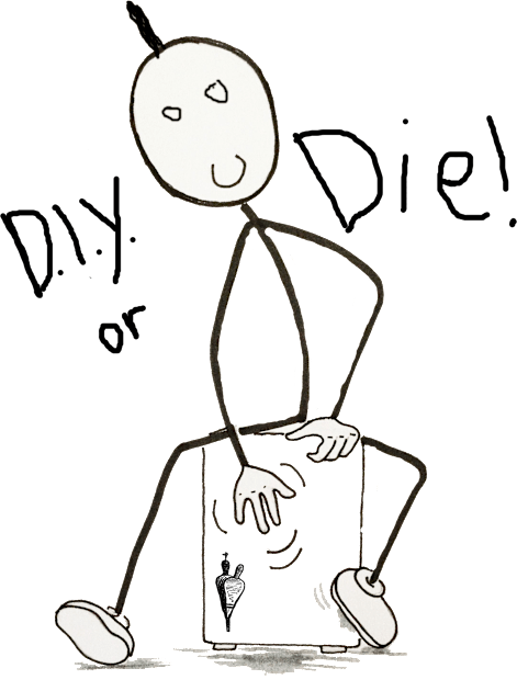 D.I.Y. Or Die (Folk Punk Cajon) Kids T-Shirt by Acoustic Fury Records Merch Store!